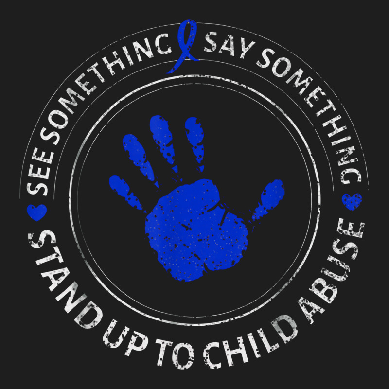 See Something Say Something Child Abuse Awareness Ribbon Heavyweight Hoodie by linhVisuals | Teevron