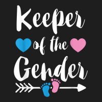 Keeper Of The Gender Reveal Tee Shirt Girl Or Boy Blue Pink Heavyweight Hoodie | Teevron