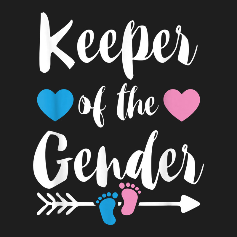 Keeper Of The Gender Reveal Tee Shirt Girl Or Boy Blue Pink Heavyweight Hoodie by linhVisuals | Teevron