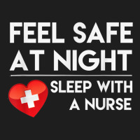 Feel Safe At Night Sleep With A Nurse Tshirt Heavyweight Hoodie | Teevron
