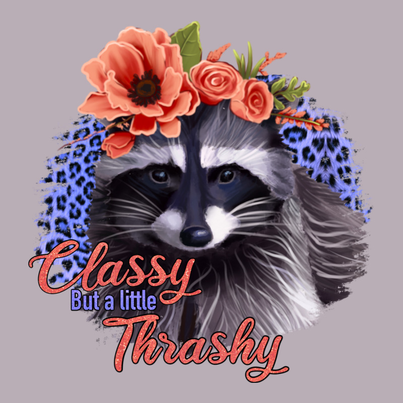 Classy But A Little Thrashy Racoon With Flowers Vintage Tee by Jasminsmagicworld | Teevron