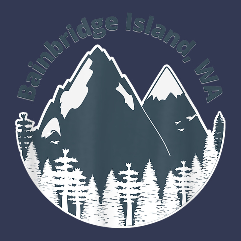 Bainbridge Island Wa Mountains Hiking Climbing Camping Heavyweight Hoodie by linhVisuals | Teevron
