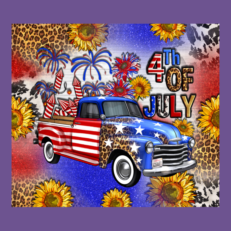 Fourth Of July Sunflowers Truck Vintage Tee by FaDigitalArtStudio | Teevron