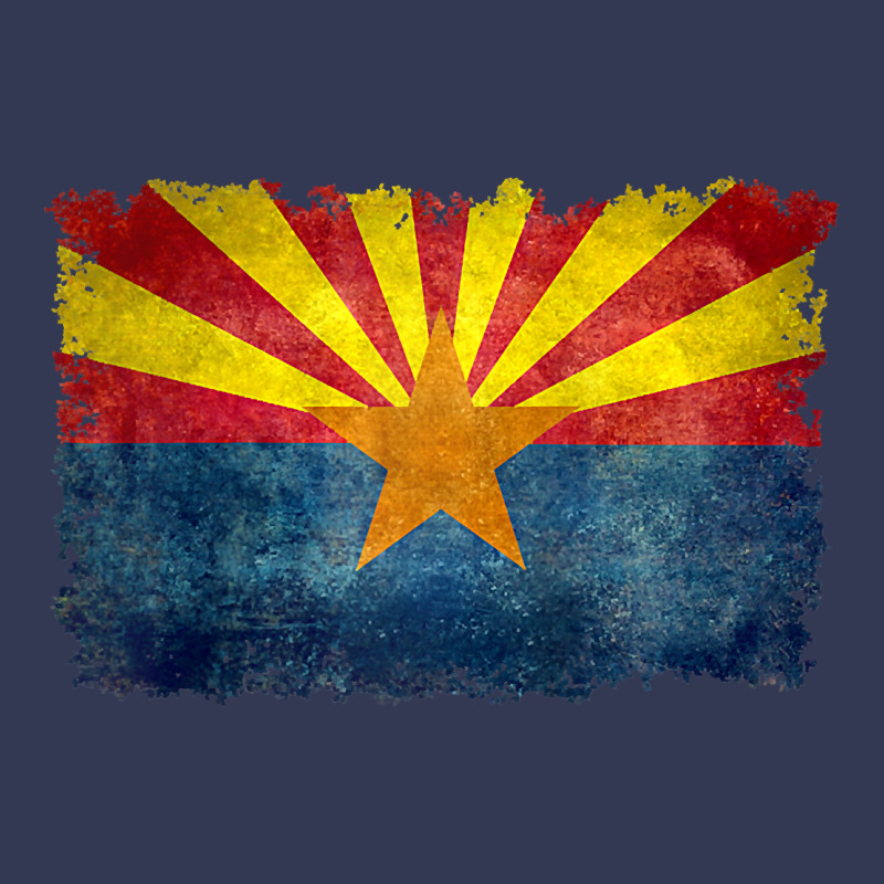 Arizona Flag In Grungy Style Raglan Baseball Tee Heavyweight Hoodie by linhVisuals | Teevron