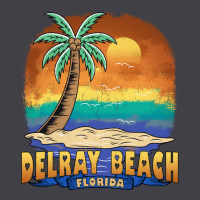Delray Beach Florida  Vintage Distressed Souvenir Long Sleeve T Shirt Heavyweight Hoodie | Teevron