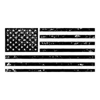 black american flag distressed effect minimalist premium | Teevron