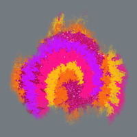 Tie Dye Glitter Patch Heavyweight Sweatshirt | Teevron