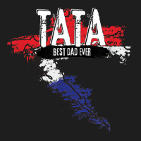 Mens Tata Croatian Father Croatia Bester Papa Father's Day Heavyweight Hoodie | Teevron