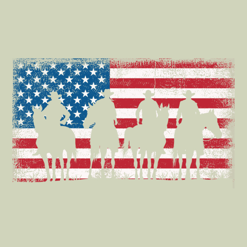 Cowboy Patriotic American Flag 4th Of July Gift Tee Heavyweight Hoodie by linhVisuals | Teevron