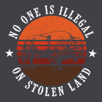 No One Is Illegal On Stolen Land 4th Of July Bison Heavyweight Hoodie | Teevron
