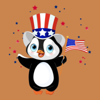 Penguin American 4th Of July Penguin American Flag Heavyweight Hoodie | Teevron