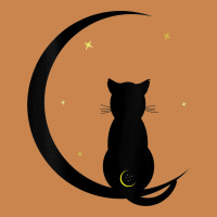 Womens Double Moon Cat Heavyweight Hoodie | Teevron