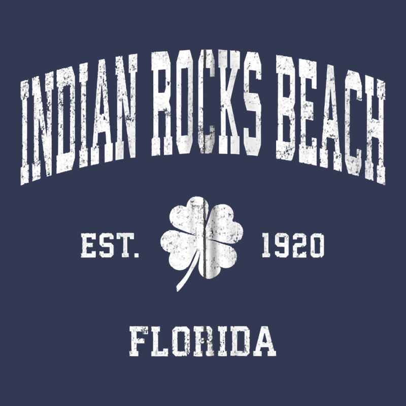 Indian Rocks Beach Florida Vintage Shamrock Sports Zip Hoodie Heavyweight Hoodie by linhVisuals | Teevron