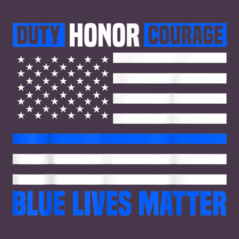 Blue Lives Matter For Police Officer Heavyweight Hoodie by linhVisuals | Teevron
