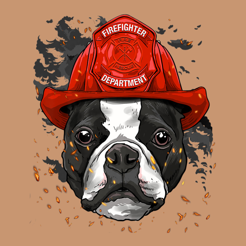 Boston Terrier Firefighter Boston Terrier Dog Lover Premium Heavyweight Hoodie by linhVisuals | Teevron
