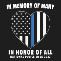 National Police Week Shirt In Memory And Honor Us Flag Heavyweight Hoodie | Teevron
