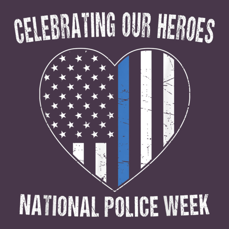 National Police Week Shirt Vintage Blue Line American Flag Heavyweight Hoodie by linhVisuals | Teevron