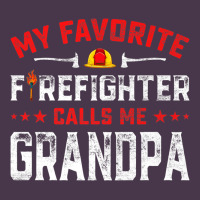 Mens Father's Day My Favorite Firefighter Calls Me Grandpa Premium Heavyweight Hoodie | Teevron