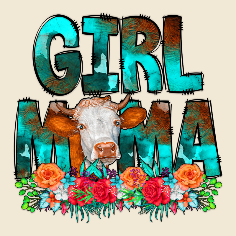 Girl Mama Flowers Cow Ladies Tee by CowCowDesign | Teevron