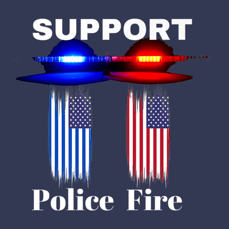 Support Our Police & Fire Departments   1st Responders Premium Heavyweight Hoodie by linhVisuals | Teevron
