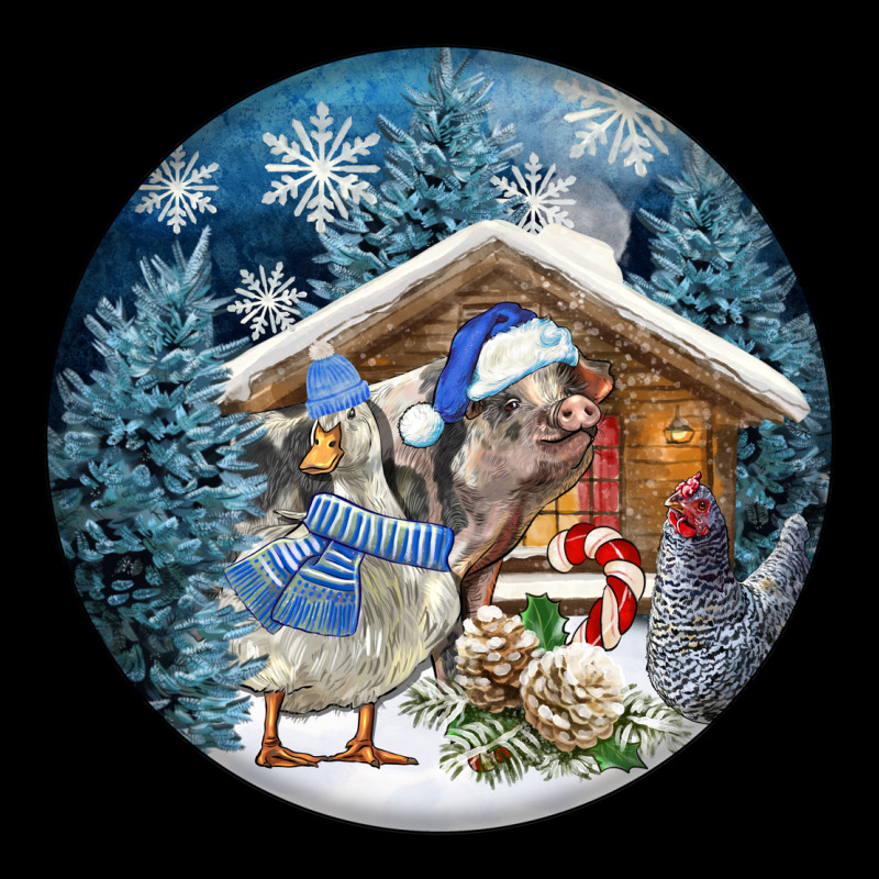 Winter Farm Animals Long Sleeve Tee by FaDigitalArtStudio | Teevron
