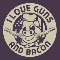 I Love Guns Bacon Pork Pig Funny Gun Heavyweight Hoodie | Teevron