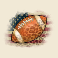 American Flag Football Leopard Ladies Tee | Teevron