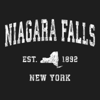 Niagara Falls New York Ny Vintage Athletic Sports Design T Shirt Heavyweight Hoodie | Teevron
