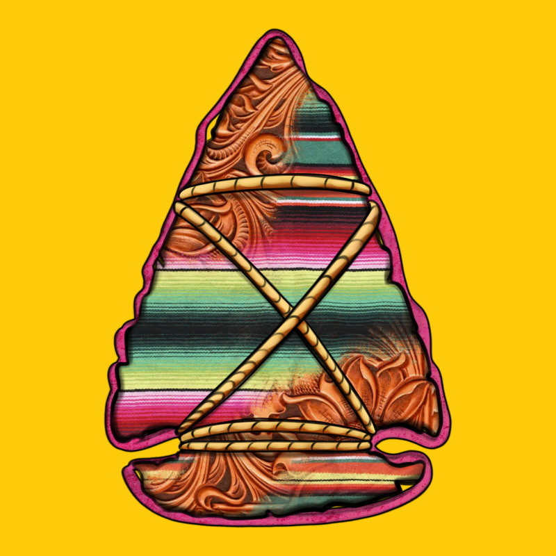 Serape Tooled Leather Arrowhead Premium Hoodie by Jasminsmagicworld | Teevron