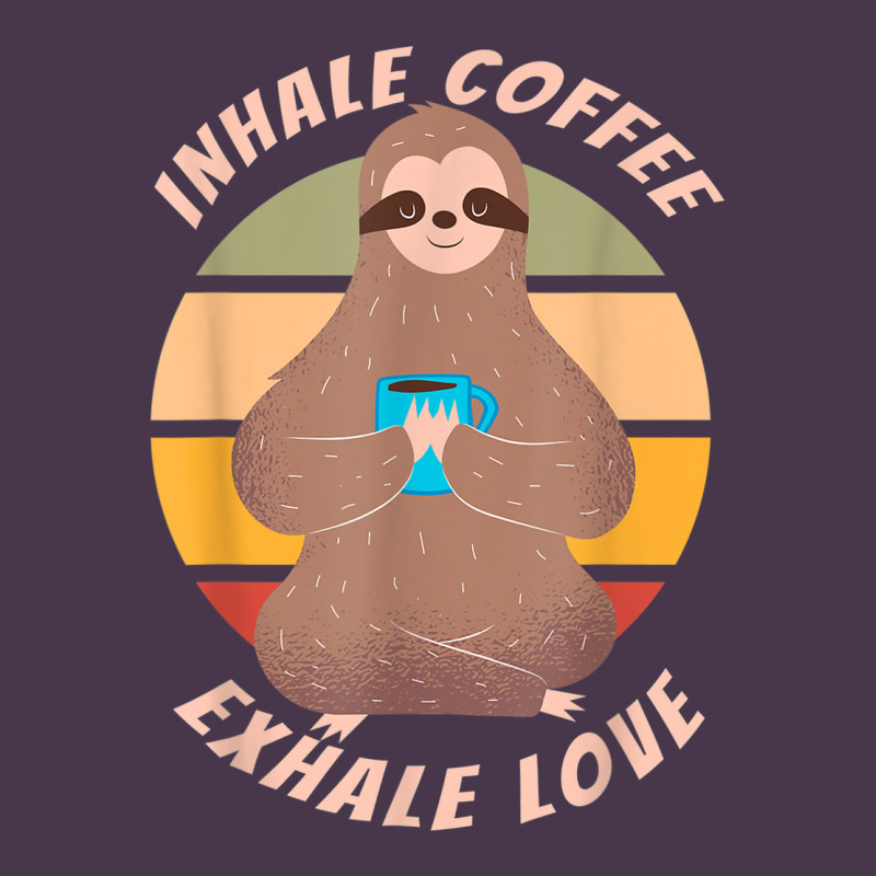 Inhale Coffee Exhale Love Sloth Namaste Yoga Lover Heavyweight Hoodie by linhVisuals | Teevron
