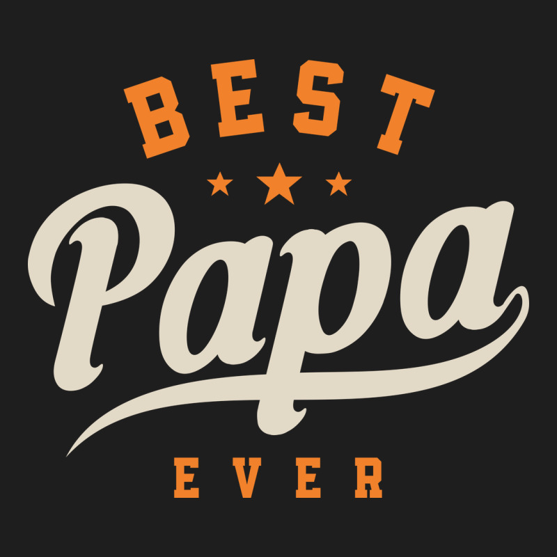 Mens Best Papa Ever Funny Fathers Day Heavyweight Hoodie by linhVisuals | Teevron