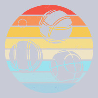 Bocce Ball T  Shirt Bocce Ball Silhouette On A Distressed Retro Sunset Heavyweight Hoodie | Teevron