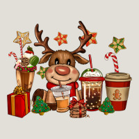Reindeer Coffe Cups Christmas Heavy Core Tee | Teevron