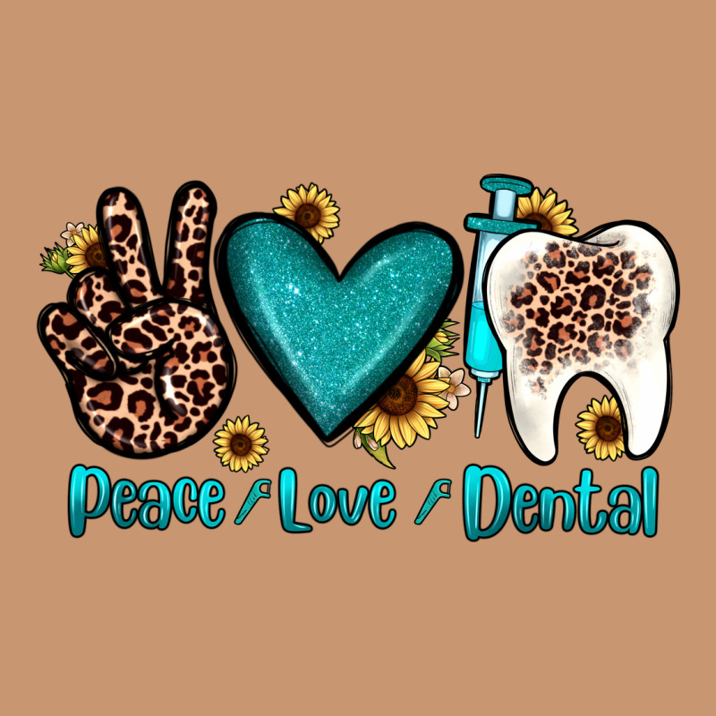 Peace Love Dental Heavyweight Hoodie by JahusDesignShop | Teevron