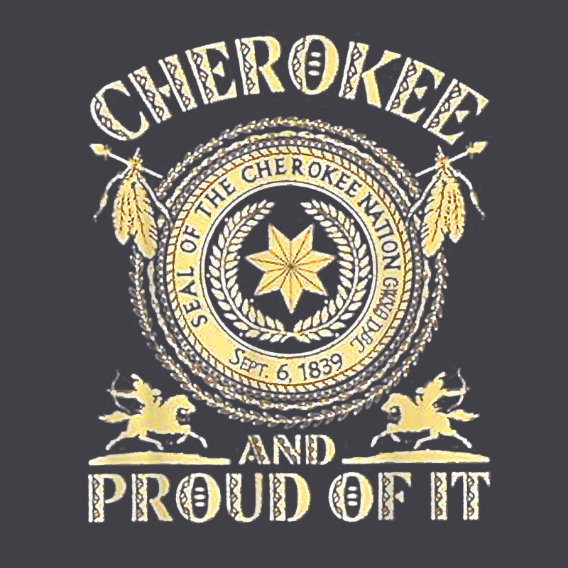 Cherokee Native American And Proud Of T Shirt Heavyweight Hoodie by linhVisuals | Teevron