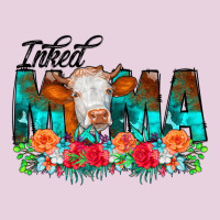 Inked Mama Flowers Cow Ladies Tee | Teevron