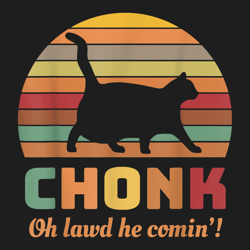 Chonk Cat Scale Meme Retro Oh Lawd He Comin' Memes T Shirt Heavyweight Hoodie by linhVisuals | Teevron