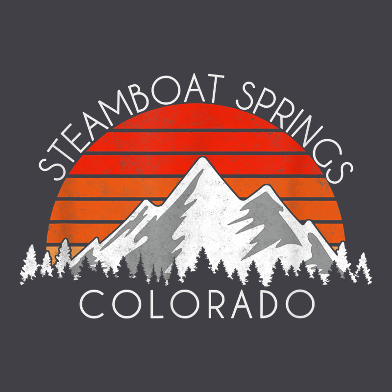 Retro Vintage Steamboat Springs Colorado Distressed T Shirt Heavyweight Hoodie by linhVisuals | Teevron