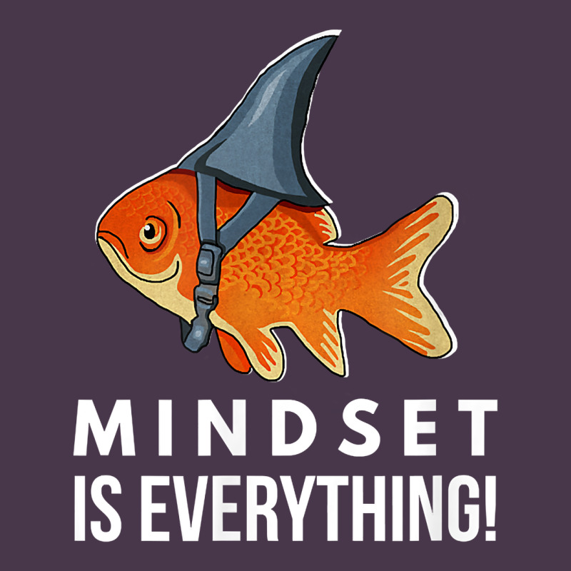 Mindset Motivational Quote Cute Goldfish Shark Fish T Shirt Heavyweight Hoodie by linhVisuals | Teevron