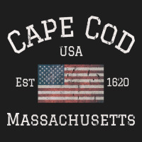 Cape Cod Massachusetts American Flag Usa Travel Vintage Pullover Hoodi Heavyweight Hoodie | Teevron