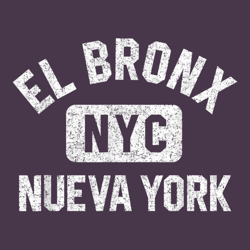 El Bronx Nueva York Nyc Gym Style Distressed White Print T Shirt Heavyweight Hoodie by linhVisuals | Teevron