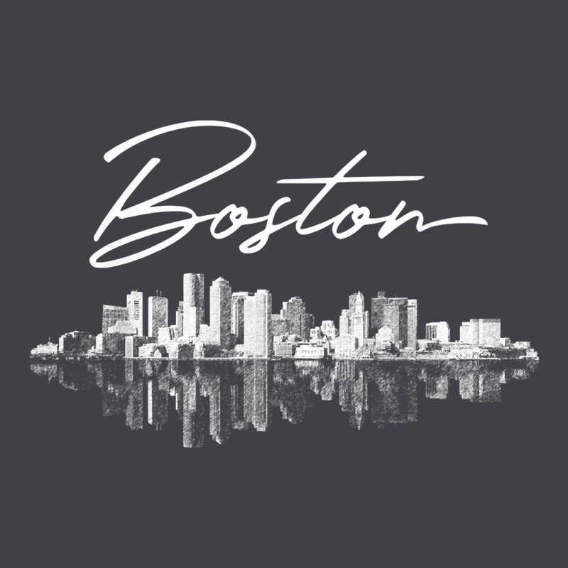 Boston Skyline T Shirt For Women, Men, Girls & Boys Heavyweight Hoodie by linhVisuals | Teevron