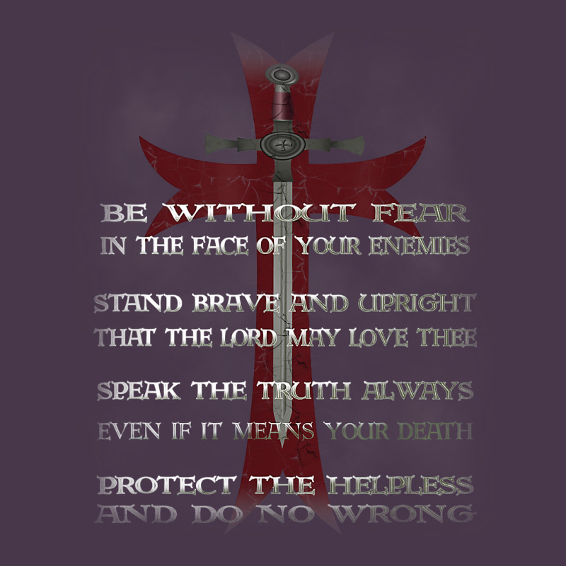 Knights Templar Crusader Cross Ring Order Be Without Fear T Shirt Heavyweight Hoodie by linhVisuals | Teevron
