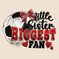 Little Sister Biggest Fan Soccer Urban Heavy Tee | Teevron
