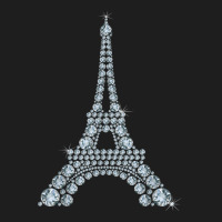Eiffel Tower With Diamonds The Parisian French Love Sign T Shirt Heavyweight Hoodie | Teevron