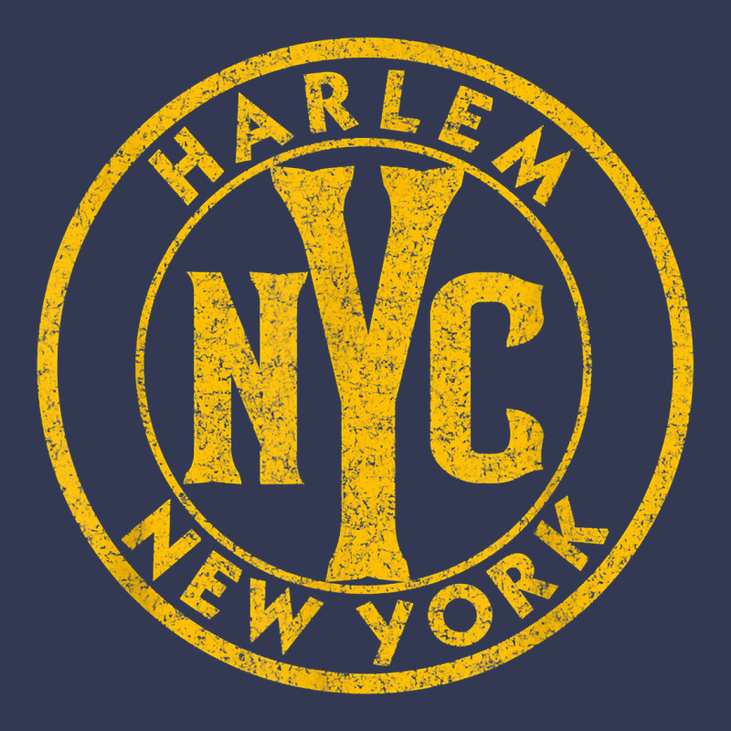 Harlem New York Nyc Vintage Sign Distressed Amber Print T Shirt Heavyweight Hoodie by linhVisuals | Teevron