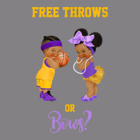 Free Throws Or Bows Basketball Baby Gender Reveal T Shirt Heavyweight Hoodie | Teevron