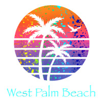 west palm beach tropical t shirt for family vacations | Teevron