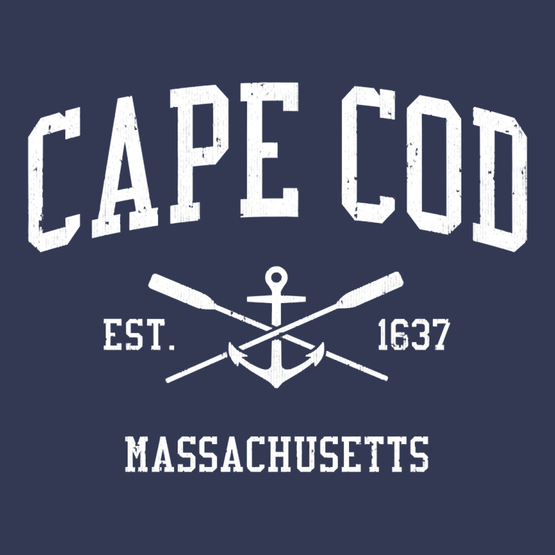 Cape Cod Ma Vintage Crossed Oars & Boat Anchor Sports Sweatshirt Heavyweight Hoodie by linhVisuals | Teevron