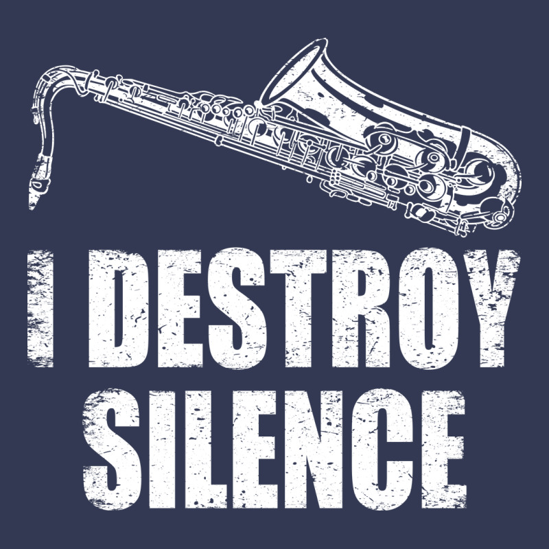 Saxophone I Destroy Silence Saxophonist | For Musicians Heavyweight Hoodie by linhVisuals | Teevron